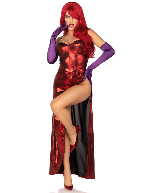 Leg Avenue 87157 00303 Halloween, Carnival Costume, Red, L - Image 1