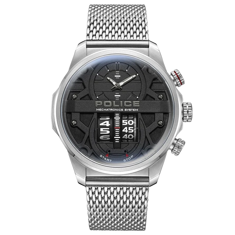 Police Men Analog Quartz Watch with Stainless Steel Strap PEWJG0006504