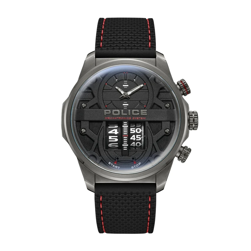 Police Men Analog Quartz Watch with Silicone Strap PEWJM0006505