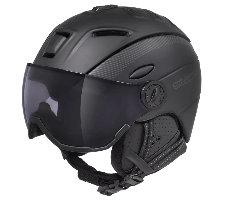 Etape Unisex-Youth 2011917_58-61 Sports Helmet, Matte Black, 58-61 cm - Image 1