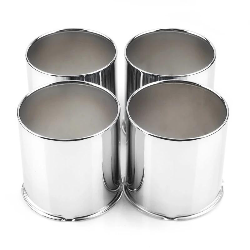 RTrhinoTuning 4PCS 4.21" 107mm Push Through Center Caps Wheel Hub Caps for Truck Trailer Wheel Rim, 4.21" Hub, 4.27" Tall Hubcap Trailer/Truck Rims Center Bore，Sliver
