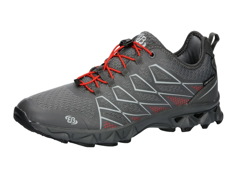 Brütting Men's Mission Trail Running Shoe, Grey red, 11.5 UK
