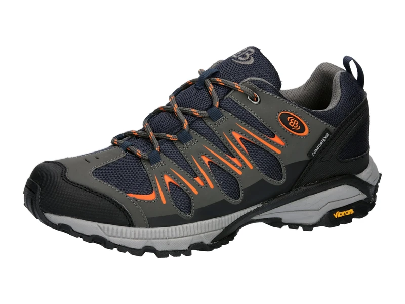 Brütting Men's Expedition Trail Running Shoe, Navy Grey Orange, 3.5 UK