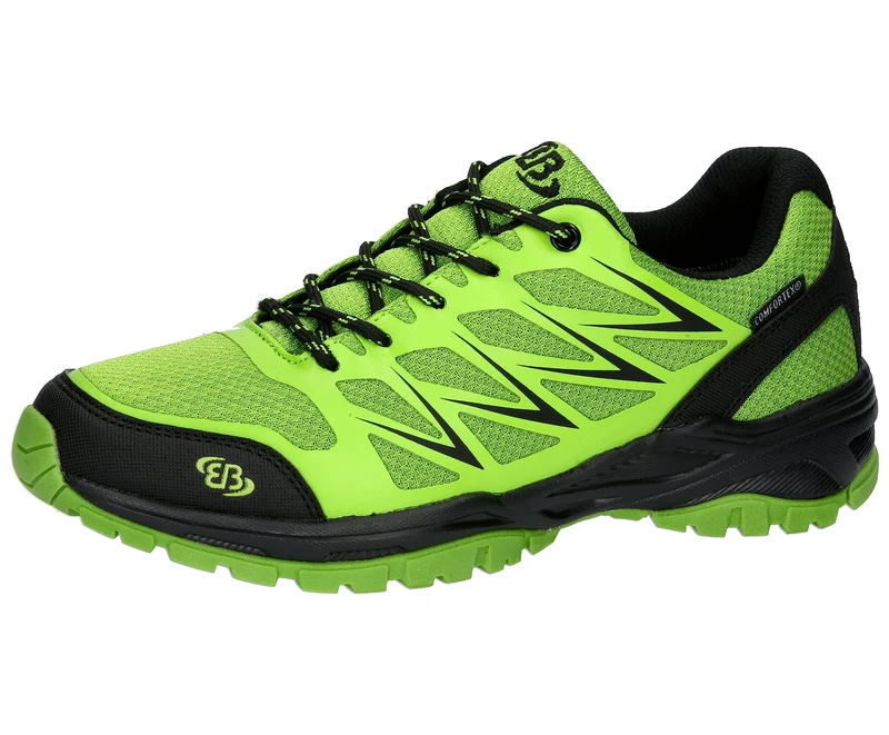 Brütting Men's Norwalk Trail Running Shoe, Lemon Black, 4.5 UK