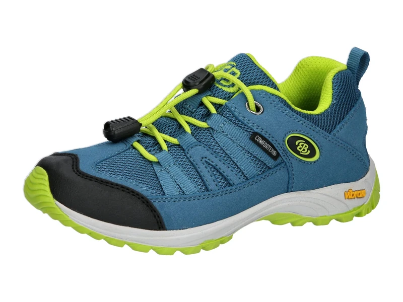 Brütting Ohio Low Trail Running Shoe, Petrol Lemon, 7 UK