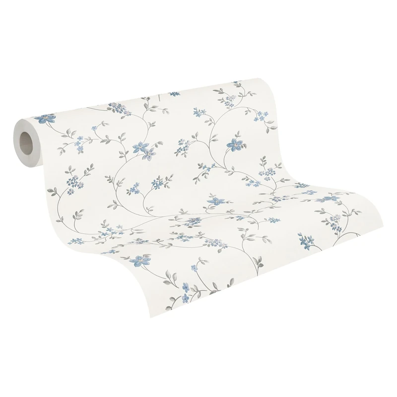 A.S. Creation Maison Charme 390713 Wallpaper - Cream Grey Blue