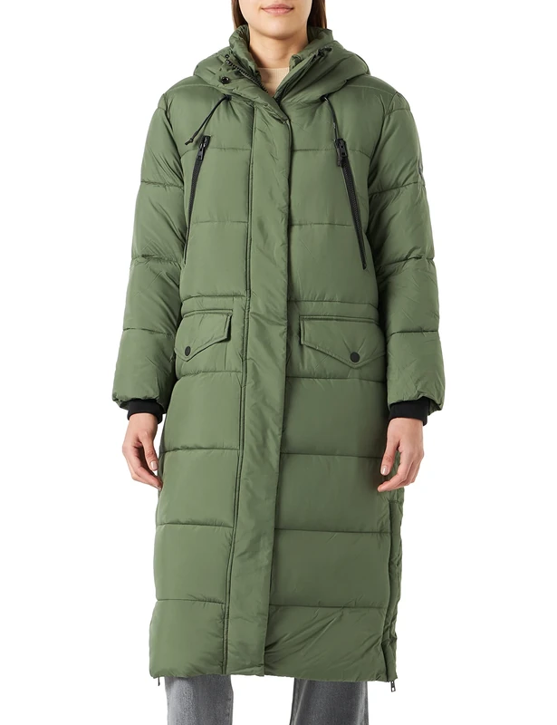 REPLAY Women's W7707L Coat, 432 Dark Military, XXS