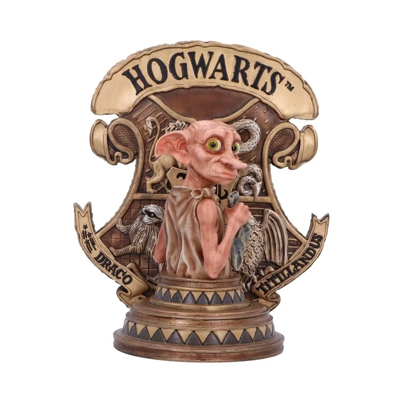 Nemesis Now Officially Licensed Harry Potter Dobby Bookend, Gold, 20cm