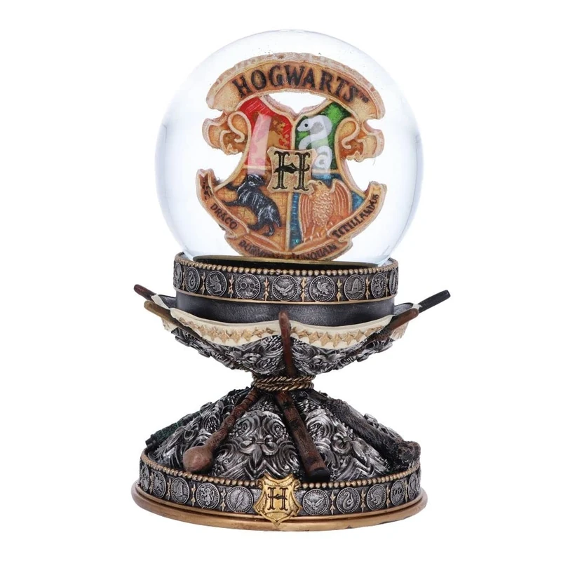 Nemesis Now Officially Licensed Harry Potter Wand Snow Globe, Silver, 16.5cm - Image 1