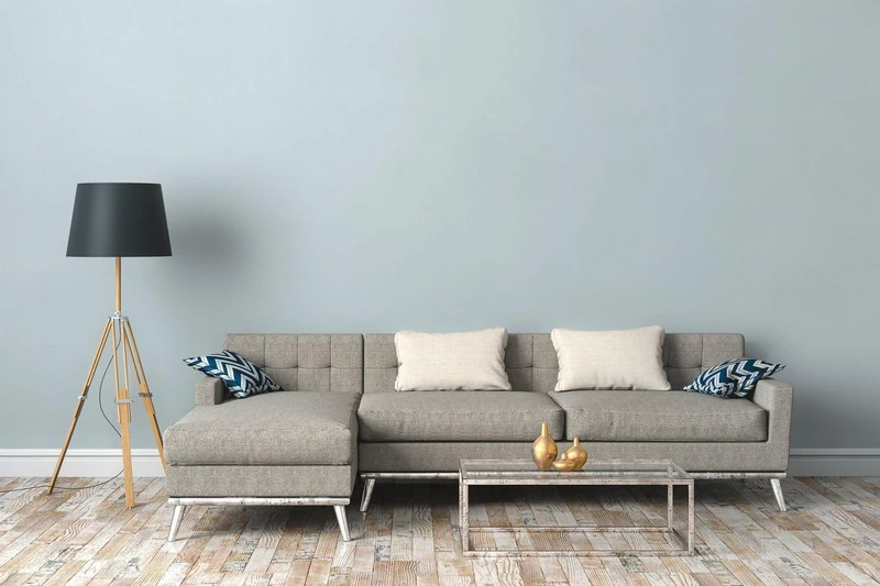 A.S. Création Maison Charme 390875 Plain Wallpaper Light Blue 10.05 m x 0.53 m Made in Germany - Image 1