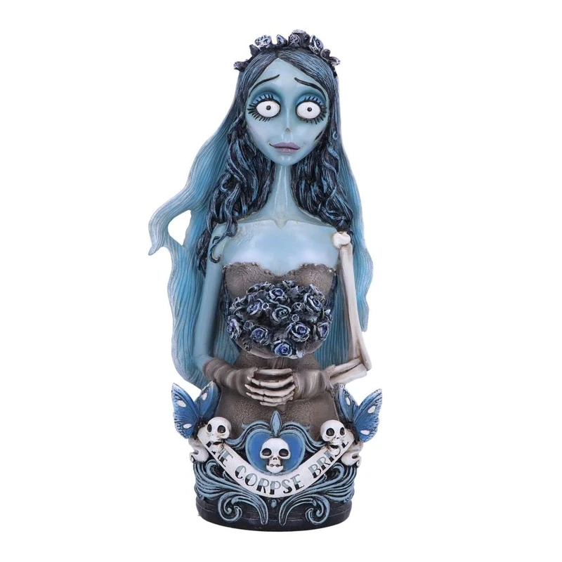 Nemesis Now Official Corpse Bride Emily Bust, 29.3cm, Resin, Blue, Officially Licensed Merchandise, Collectible Emily Bust, Cast in the Finest Resin, Hand-Painted