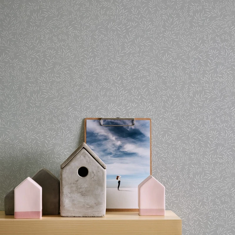 A.S. Création Maison Charme 390734 Non-Woven Wallpaper Floral Grey White 10.05 m x 0.53 m Made in Germany