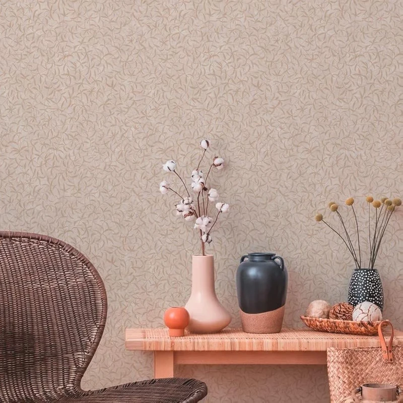 A.S. Création Floral Cream Beige Terra 389205 Non-Woven Wallpaper Branches 10.05 m x 0.53 m Made in Germany