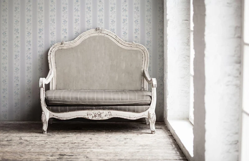 A.S. Création Maison Charme 390693 Wallpaper Floral Grey White Blue Polka Dot 10.05 m x 0.53 m Made in Germany