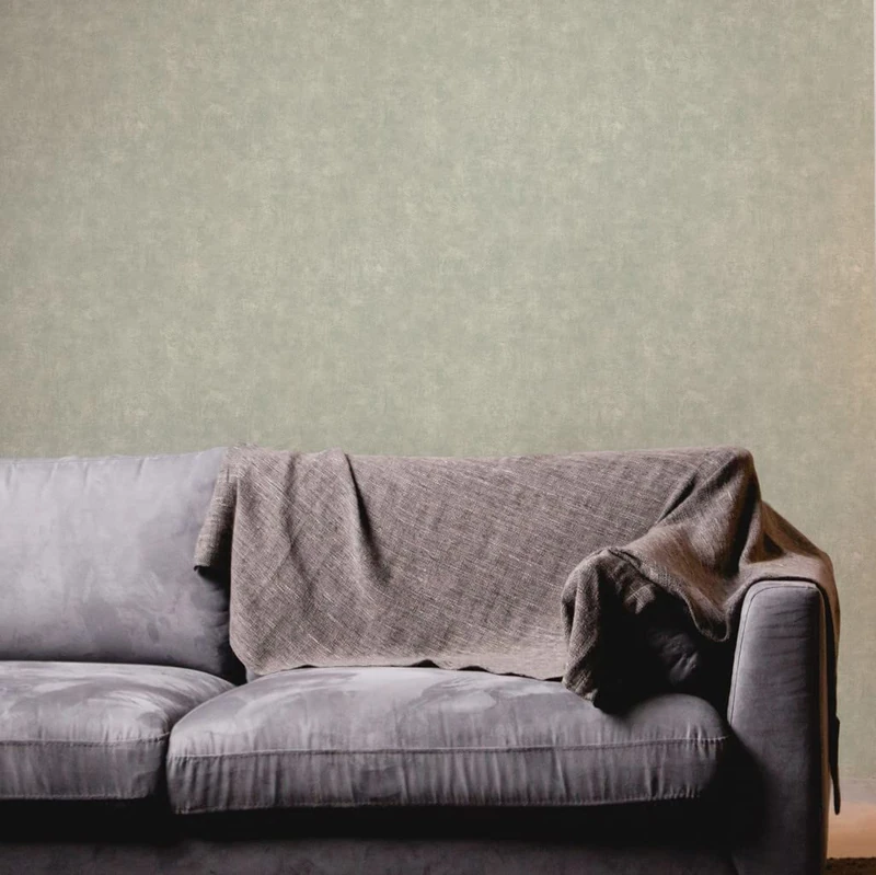 A.S. Création Plain Green Terra 389226 Non-Woven Wallpaper 10.05 m x 0.53 m Made in Germany