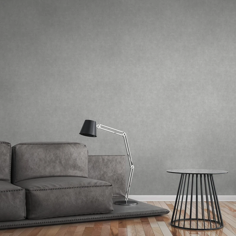 A.S. Création Plain Grey Terra 389222 Non-Woven Wallpaper 10.05 m x 0.53 m Made in Germany