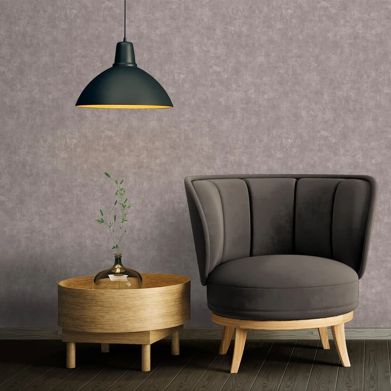A.S. Création Terra 389232 Non-Woven Wallpaper Plain Grey 10.05 m x 0.53 m Made in Germany