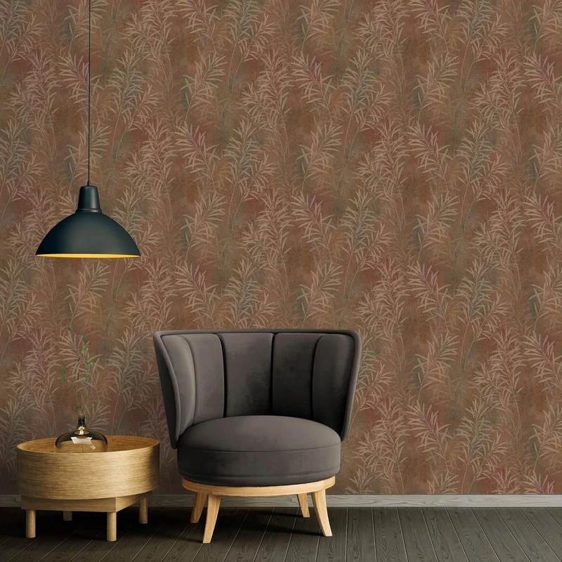 A.S. Création Floral Brown Beige Metallic Terra 389192 Non-Woven Wallpaper Plants 10.05 m x 0.53 m Made in Germany