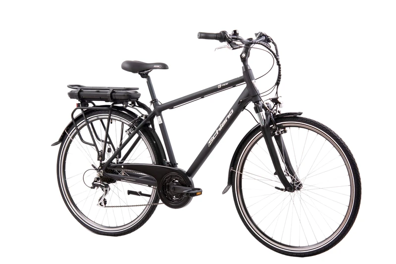 F.lli Schiano E-Ride, Electric Bike for Adults, 28" Trekking Bike, 36V 10.4Ah Removable Battery, 250W Motor, 40Nm, Commuter E bike, Black