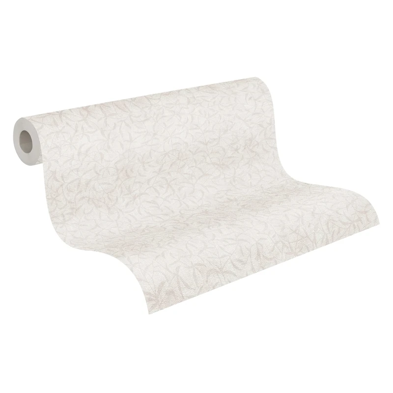 A.S. Création Terra 389202 Non-Woven Wallpaper Branches 10.05 m x 0.53 m Made in Germany Floral Design Cream Grey Beige