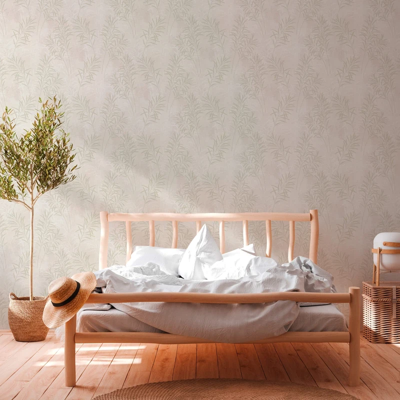 A.S. Création Terra 389194 Non-Woven Wallpaper 10.05 m x 0.53 m Made in Germany Cream Green Metallic