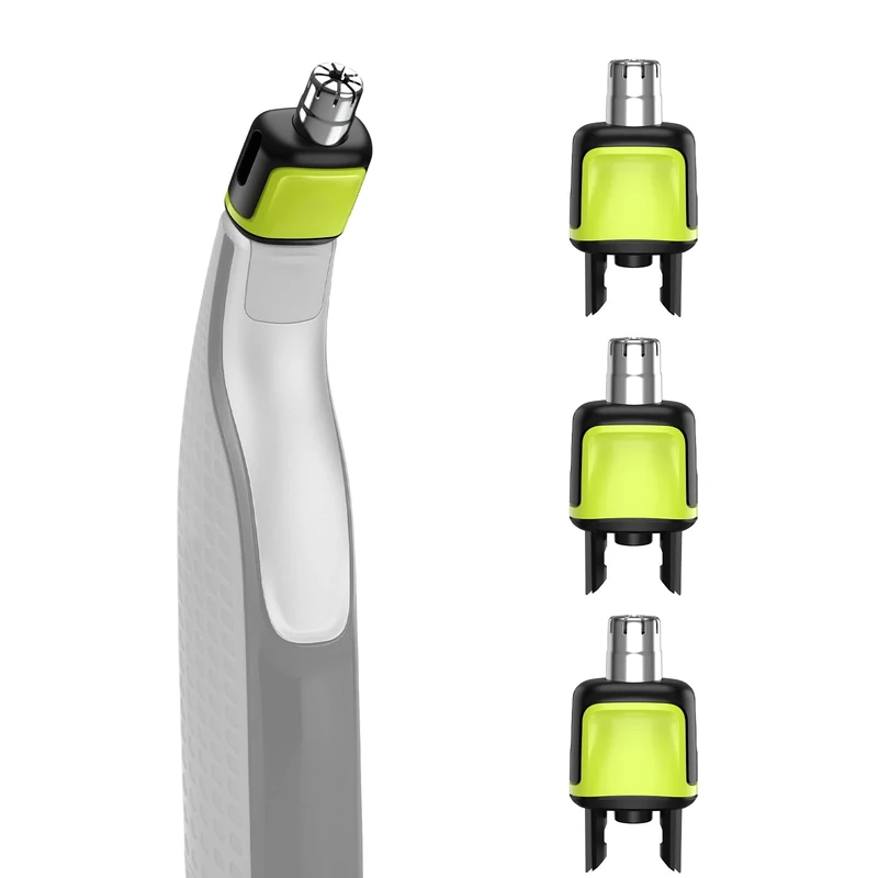 Yinke Nose Hair Trimmer Replacement Heads Compatible with One Blade QP2520 / QP2630 & OneBlade pro Shaver, Waterproof Dual Edge Blades for Easy Cleansing (3 Pcs)