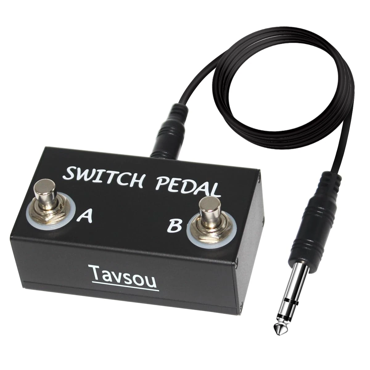 Tavsou Dual Footswitch Pedal For Guitar Effect Pedal With TRS Cable Non-latching, K11-01