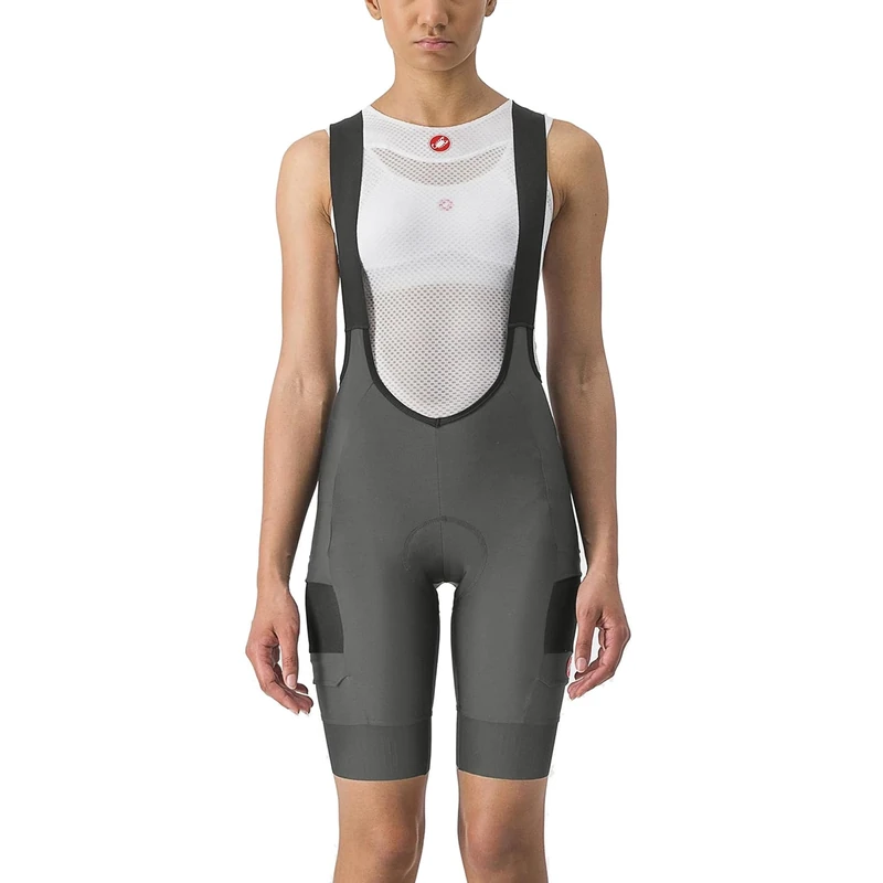 CASTELLI 4523048-125 Unlimited Cargo W BIBSHORT Women's Shorts Gunmetal Gray M