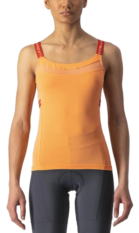CASTELLI 4523045-866 BAVETTE TOP Women's T-Shirt Soft Orange/Hibiscus L - Image 1