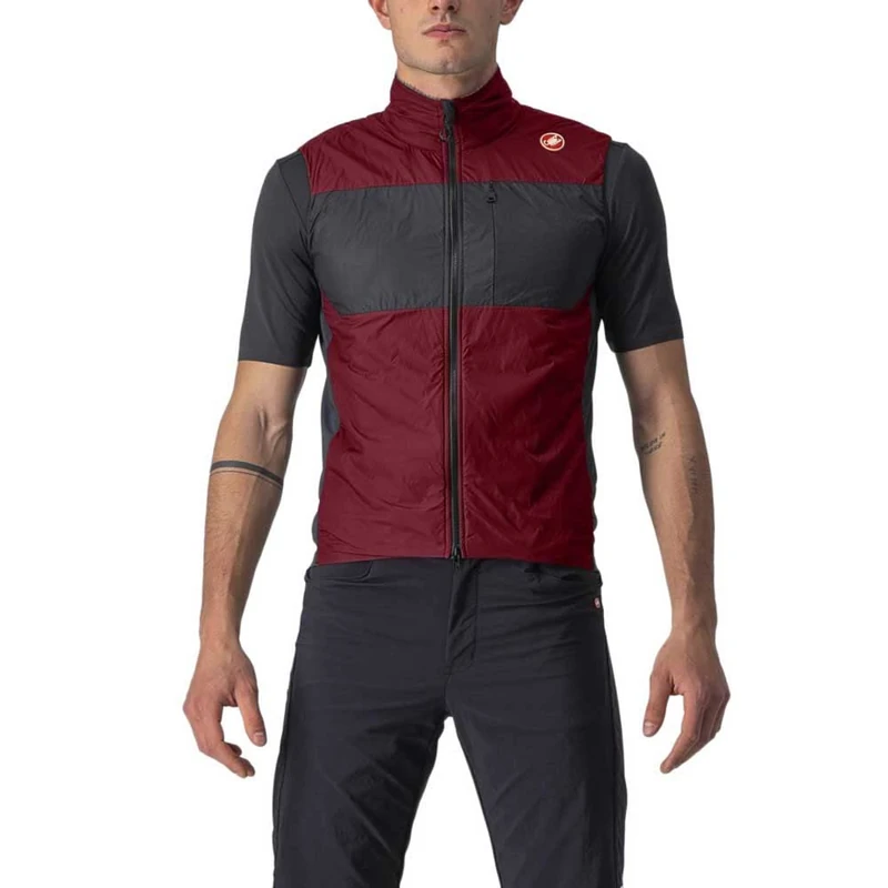 CASTELLI 4522010-421 UNLIMITED PUFFY VEST Men's Sports vest BORDEAUX/BLACK L