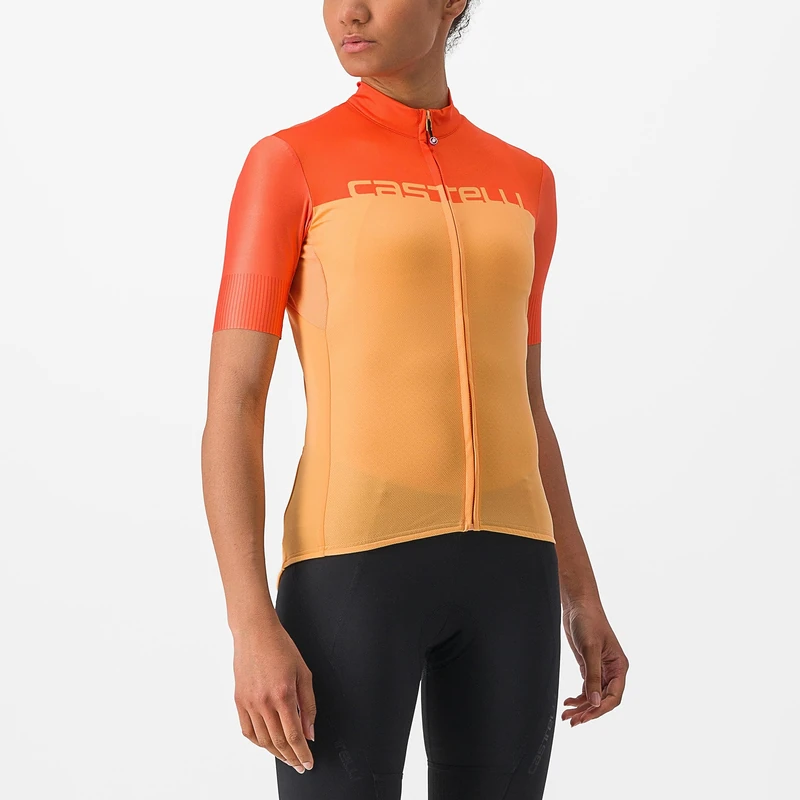 CASTELLI 4522065-866 VELOCISSIMA Jersey Women's T-Shirt Soft Orange/Scarlet IBIS S