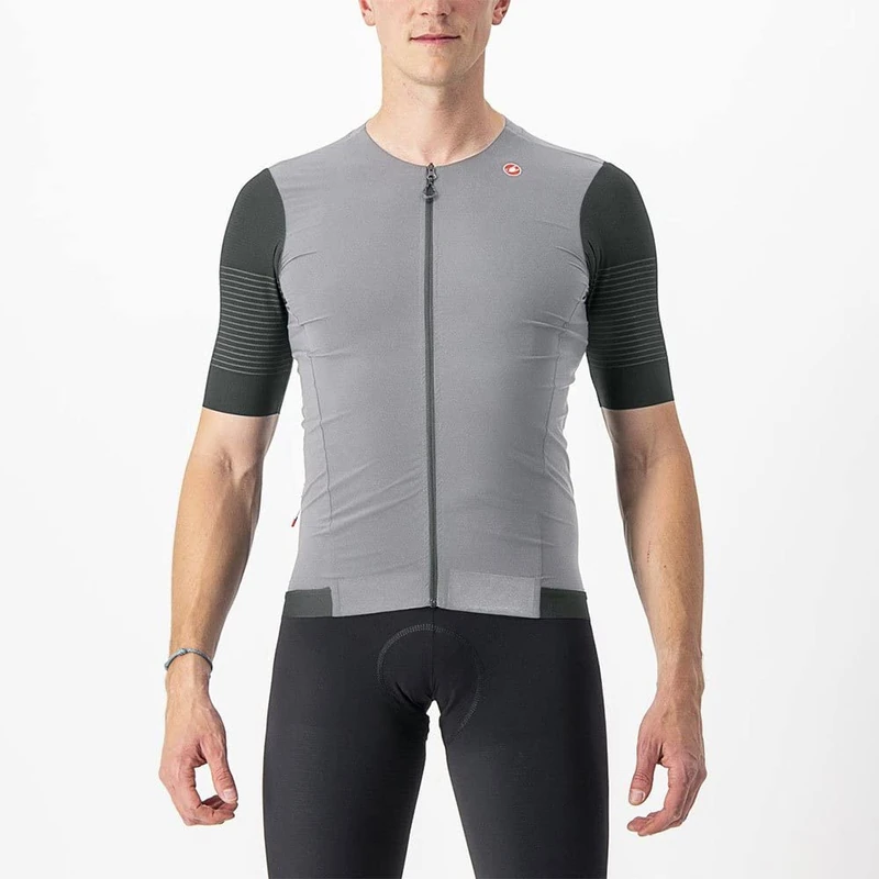 CASTELLI 4523008-870 Premio Black Jersey Men's T-Shirt Silver Gray/Sedona SAGE XXL