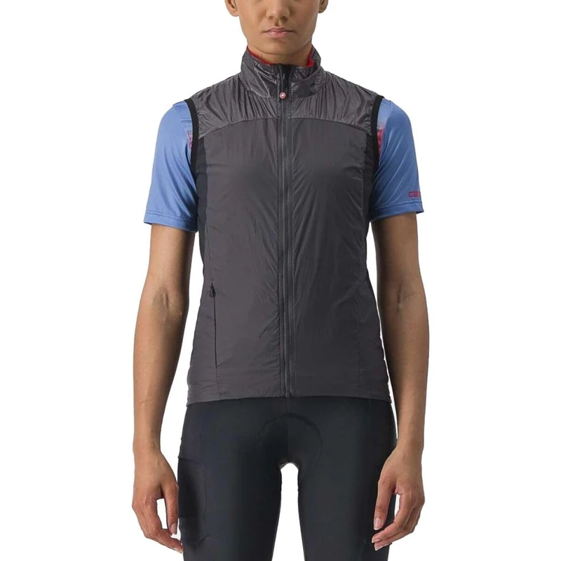 CASTELLI 4523094-923 UNLIMITED W PUFFY VEST Women's Sports vest DARK GRAY/RED M