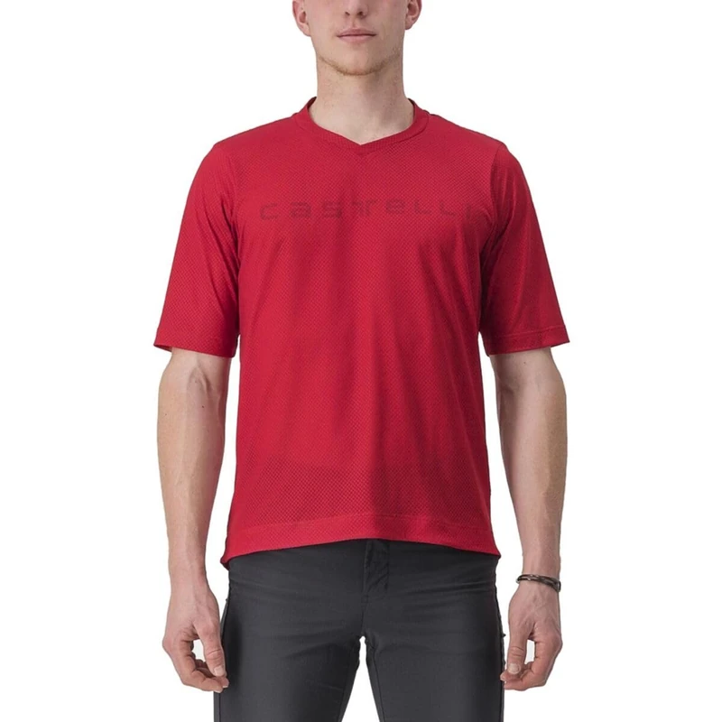 CASTELLI 4523018-611 Trail TECH TEE 2 Men's T-Shirt Dark red S