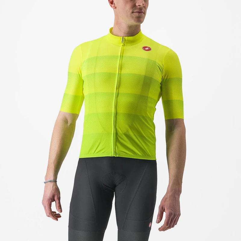 CASTELLI 4523015-032 LIVELLI Jersey Men's T-Shirt Yellow Fluo S