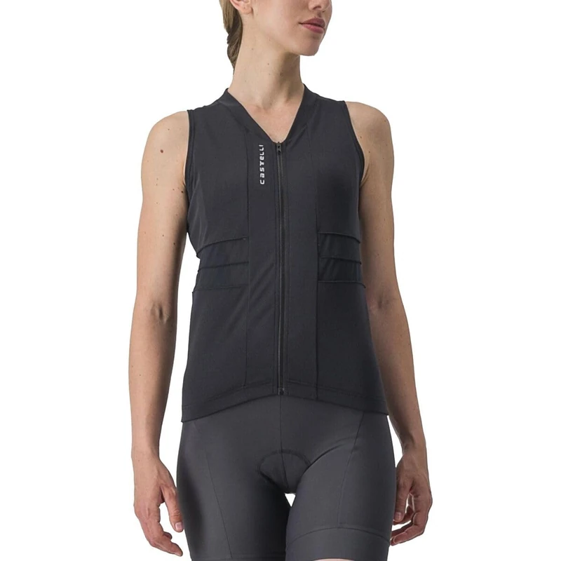 CASTELLI 4523043-085 Anima 4 Sleeveless Women's T-Shirt Light Black/Ivory S