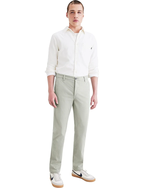 Dockers Smart Supreme Flex Slim Slim Forest Fog 38 32