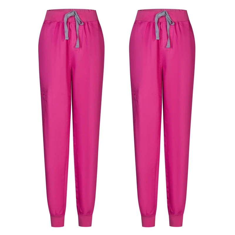 MISEMIYA - Set of 2 - Uniforms Medical Scrub Pants Unisex – Hospital Uniform Trousers - Ref.8312 - Small, Pink
