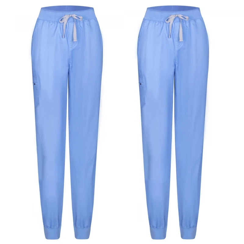 MISEMIYA - Set of 2 - Uniforms Medical Scrub Pants Unisex – Hospital Uniform Trousers - Ref.8312 - X-Small, Blue Sky
