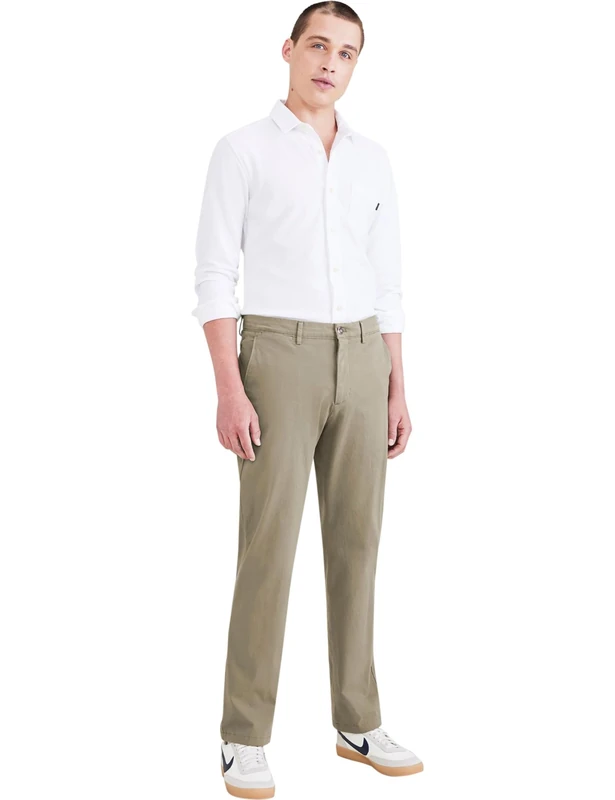 Dockers Men's Smart 360 Flex Chino Slim Casual Pants, Camo new, 33W / 34L