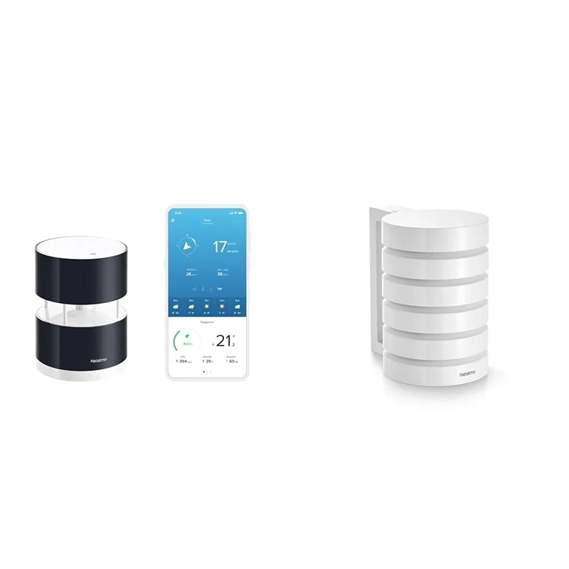 Netatmo Wireless Anemometer with wind speed and direction sensor – Wind Gauge for Netatmo Weather & Functional protective housing for the smart weather station, protection for the outdoor