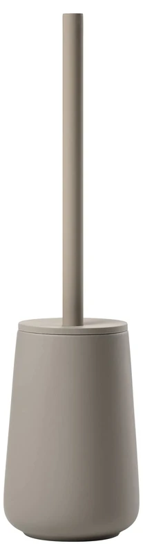 Zone Denmark Nova One Toilet Brush with Holder, Ceramic WC Brush, Bathroom Toilet Cleaner with Soft-Touch Finish, Ø 10.3 cm, Height 37 cm, Taupe
