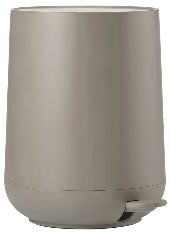 Zone Denmark Nova Bathroom Bin, Cosmetic Bin, Bathroom Waste Bin, Diameter 23 cm, Height 29 cm, Capacity 5 Litres, Taupe