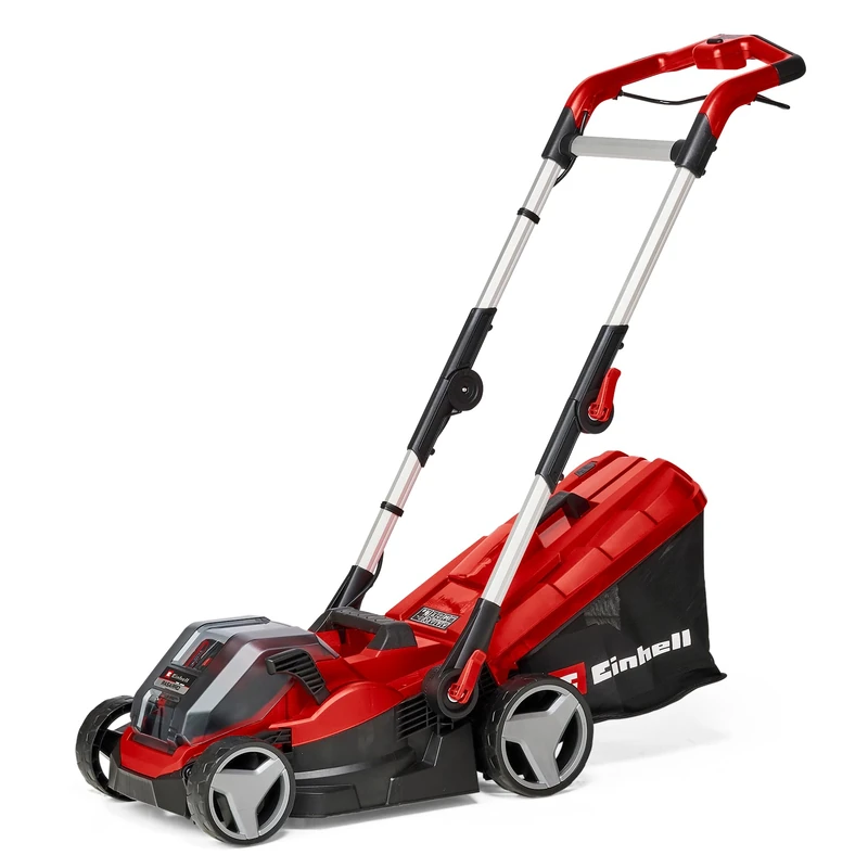 Einhell Cordless Lawnmower with Battery (x2) and Charger (x2) 36V Power X-Change, 34cm Cutting Width, 30L Grass Box, 5 Cut Heights, Battery Lawn Mower For Lawns Up To 300m² RASARRO 36/34 - Image 1