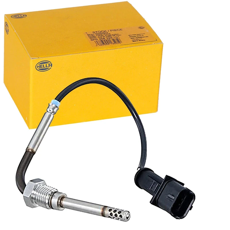 HELLA 6PT 010 376-521 Sensor, Exhaust Gas Temperature - 2-Pole - Screwed - Cable: 155 mm