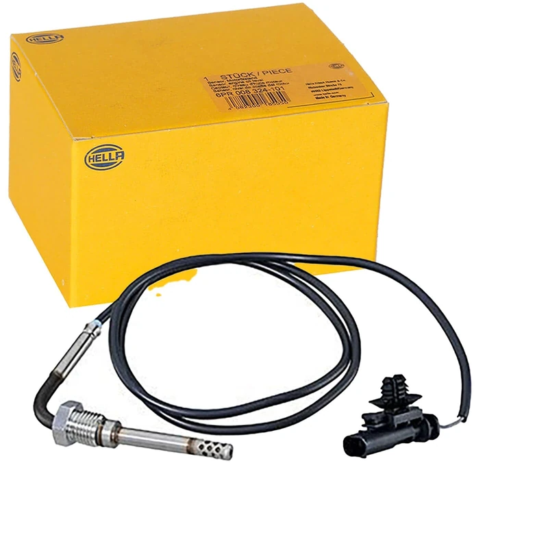 HELLA 6PT 010 376-531 Sensor, Exhaust Gas Temperature - 2-Pole - Screwed - Cable: 880 mm