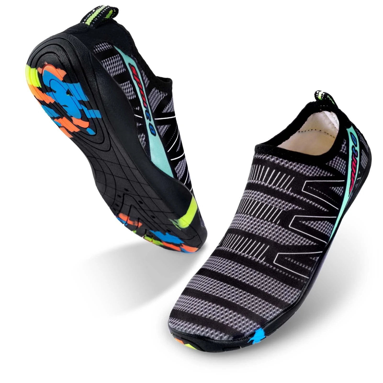 Water Beach Shoes Women Men Swim Sea Shoes,Ladies Swimming Pool Aqua Socks Barefoot Wet Wetsuit,Quick-Dry Lightweight Durable Neoprene Sole for Surf Diving Garden Walk Reef Seaside Sports Pebble