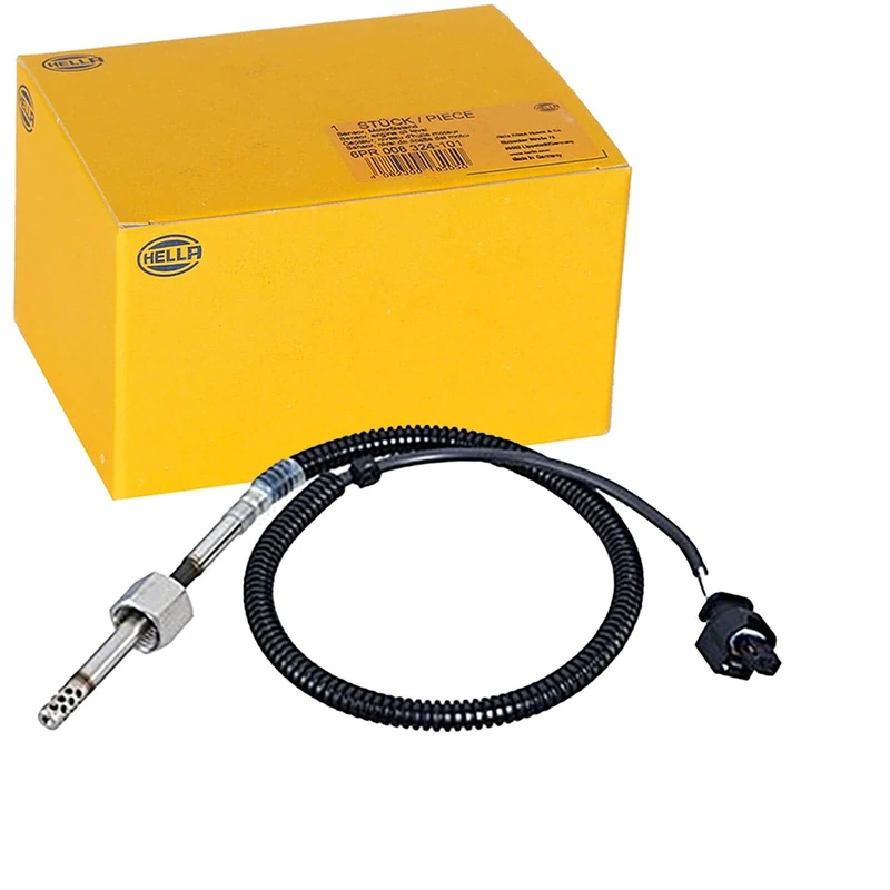 HELLA 6PT 010 376-551 Sensor, Exhaust Gas Temperature - 2-Pole - Screwed - Cable: 530 mm - Image 1