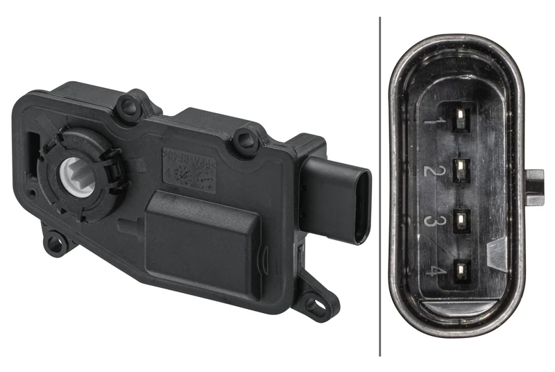 HELLA 6NW 011 303-711 Actuator Element 12 V 4-Pin Electric