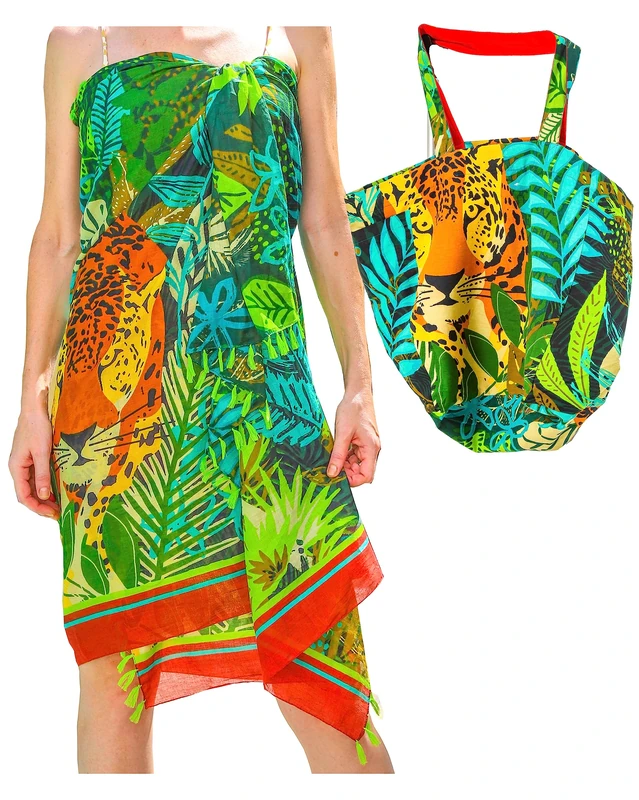Mandala Life ART Women's Pareo_Zen_9 Swimwear Cover Up, Tropicana Set, One Size